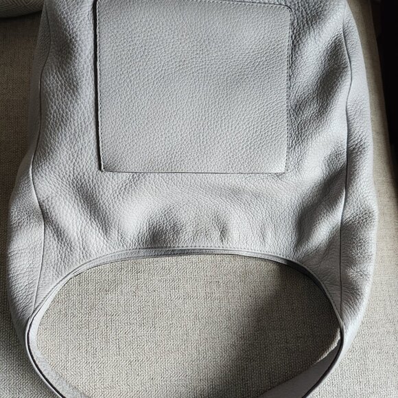 MICHAEL KORS LENA large pebble leather hobo lined light grey - Picture 13 of 15